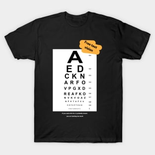 Free vision test T-Shirt